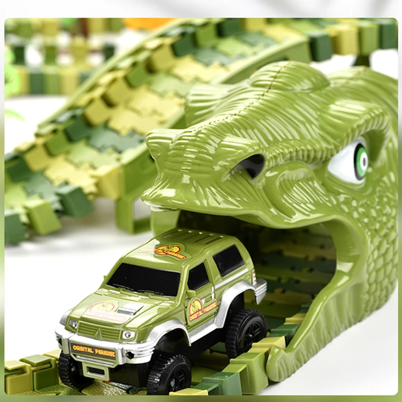 Dinosaur Railway Car Track Racing Track Toys Set Bend Flexible Race Track Flash Light Car Educational Toy for Kid Christmas Gift
Dinosaur Railway Car Track Racing Track Toys Set Bend Flexible Race Track Flash Light Car Educational Toy for Kid Christmas Gift
