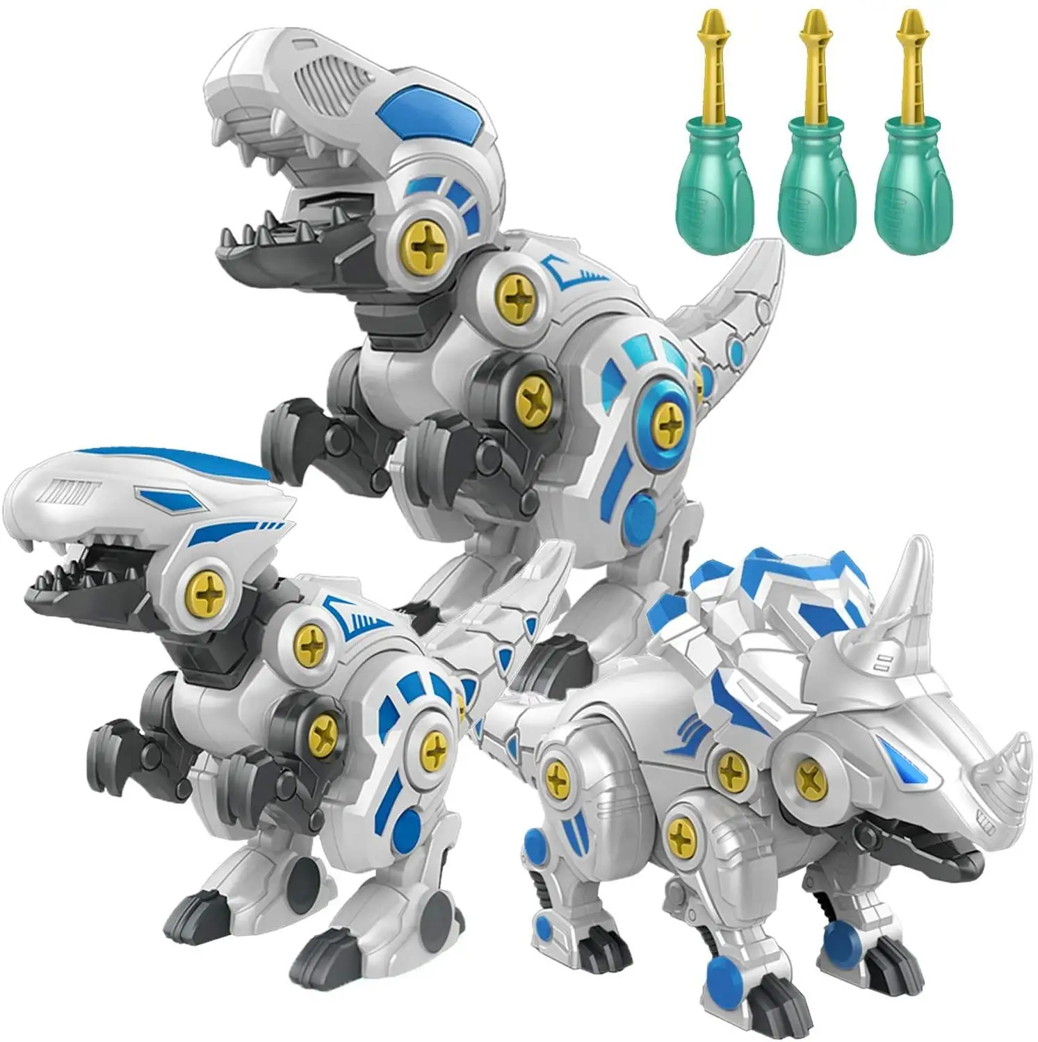Take Apart Dinosaur Toys for Boys and Girls,3 Pack DIY STEM Toys Building Learning Gifts Set with Screwdrivers gift for Kids
Take Apart Dinosaur Toys for Boys and Girls,3 Pack DIY STEM Toys Building Learning Gifts Set with Screwdrivers gift for Kids