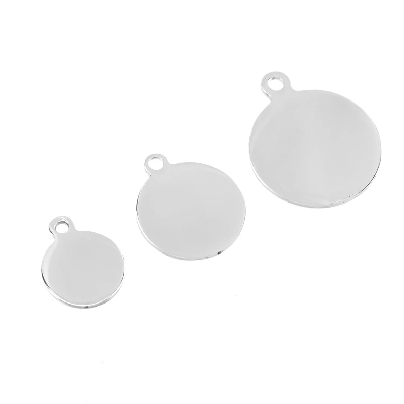 Round disc Stainless steel blank Charm pendant mirror polish charm Outer loop pendants diy jewelry accessories 10pcs
Round disc Stainless steel blank Charm pendant mirror polish charm Outer loop pendants diy jewelry accessories 10pcs
