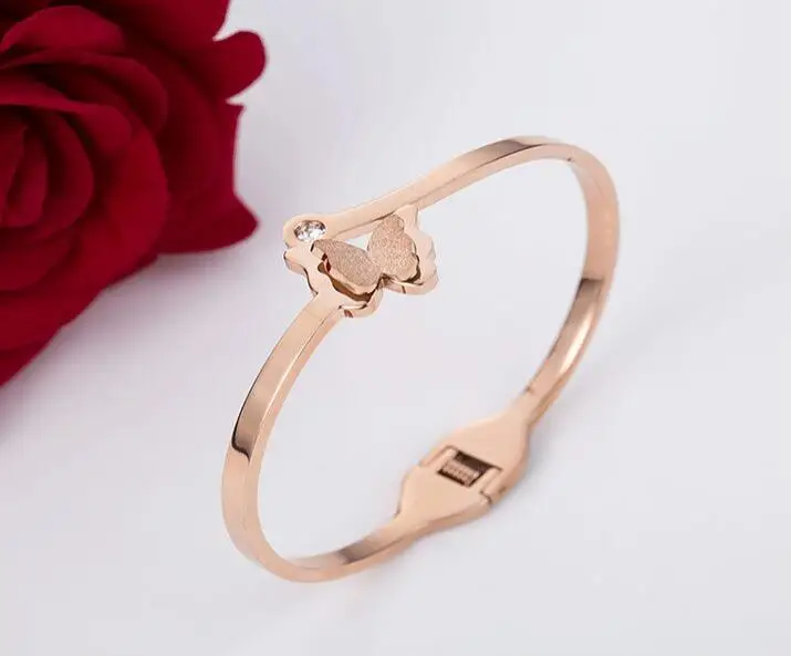 Luxury butterfly top quality titanium steel fashion jewelry accessories bangle rose gold bracelet couples wristlet lovers jewel
Luxury butterfly top quality titanium steel fashion jewelry accessories bangle rose gold bracelet couples wristlet lovers jewel