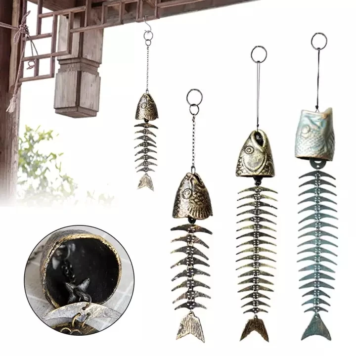 Fish Bone Wind Chimes Classic Retro Metal Wind Chimes Ornaments Fishbones Wind Chimes Garden Living Room Balcony Decor
Fish Bone Wind Chimes Classic Retro Metal Wind Chimes Ornaments Fishbones Wind Chimes Garden Living Room Balcony Decor