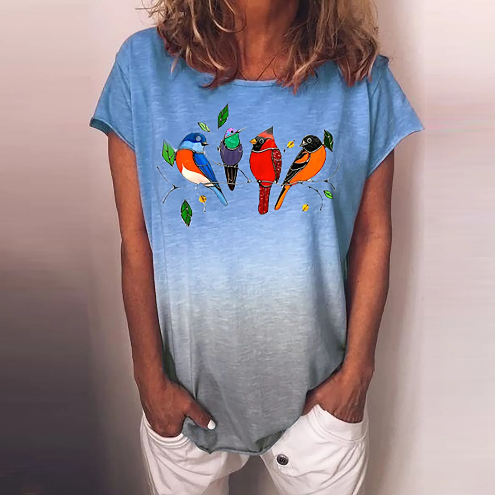 Cute Tops For Women Plus Size Summer Clothes Blusa Feminina Tie-dye Floral Fashion Printed Colorful Short Sleeve Blouse Tops
Cute Tops For Women Plus Size Summer Clothes Blusa Feminina Tie-dye Floral Fashion Printed Colorful Short Sleeve Blouse Tops