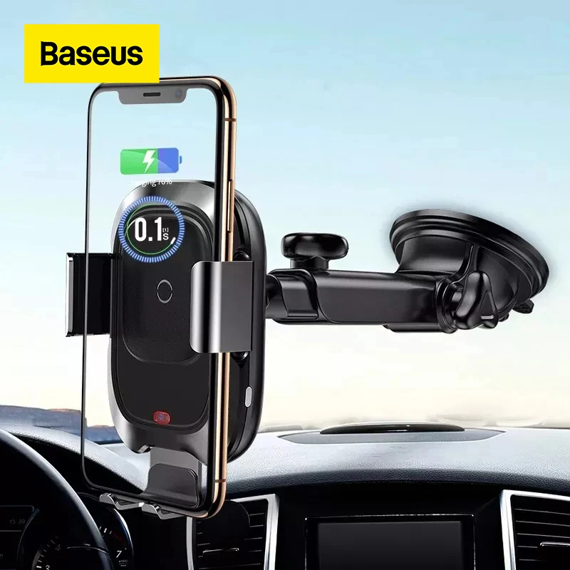 Baseus 10W Wireless Charger Auto Car Phone Holder For iPhone 12 11 Pro Xs Max XR Car Phone Satnd For 4-6.5 inch Smartphone
Baseus 10W Wireless Charger Auto Car Phone Holder For iPhone 12 11 Pro Xs Max XR Car Phone Satnd For 4-6.5 inch Smartphone