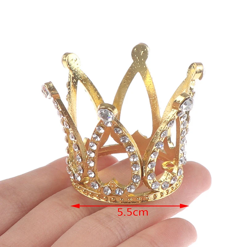 Мини Корона принцесса Топпер кристалл жемчуг Тиара Детские украшения для волос