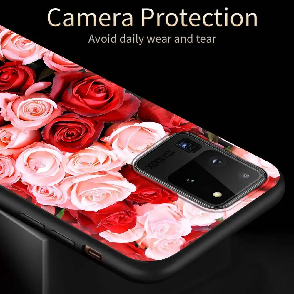 Red Roses Flower Silicone Case Fundas For Samsung Galaxy S20 FE S21 S20 Ultra 5G S10e S10 S8 S9 Plus S7 Soft Cover Coque Capa
Red Roses Flower Silicone Case Fundas For Samsung Galaxy S20 FE S21 S20 Ultra 5G S10e S10 S8 S9 Plus S7 Soft Cover Coque Capa