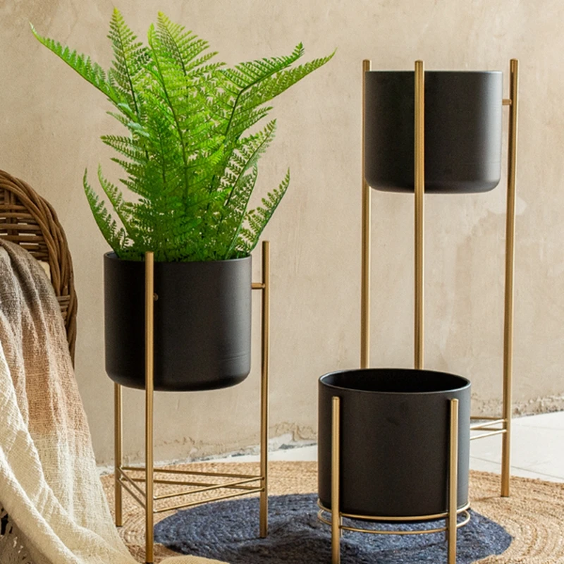 Indoor Decoration Ornaments Simple Creative Metal Flower Pot Stand Vase Balcony Living Room Interior or Balcny plant stands
Indoor Decoration Ornaments Simple Creative Metal Flower Pot Stand Vase Balcony Living Room Interior or Balcny plant stands