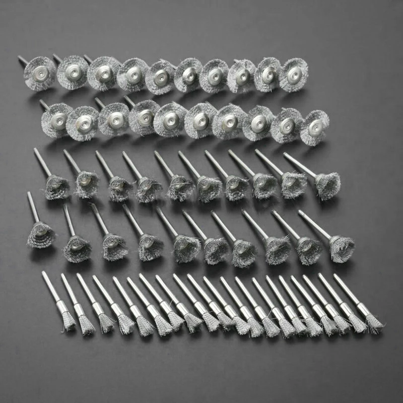60 Pcs Wire Brush Kit Polishing Brush Assembly W/ Shank Stainless Steel For DIY Craft Electric Polishing Tools Accessories
60 Pcs Wire Brush Kit Polishing Brush Assembly W/ Shank Stainless Steel For DIY Craft Electric Polishing Tools Accessories