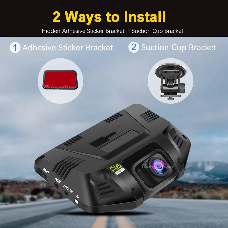 Автомобильный видеорегистратор Novatek два объектива Full HD 1080P чип GPS Sony двойная