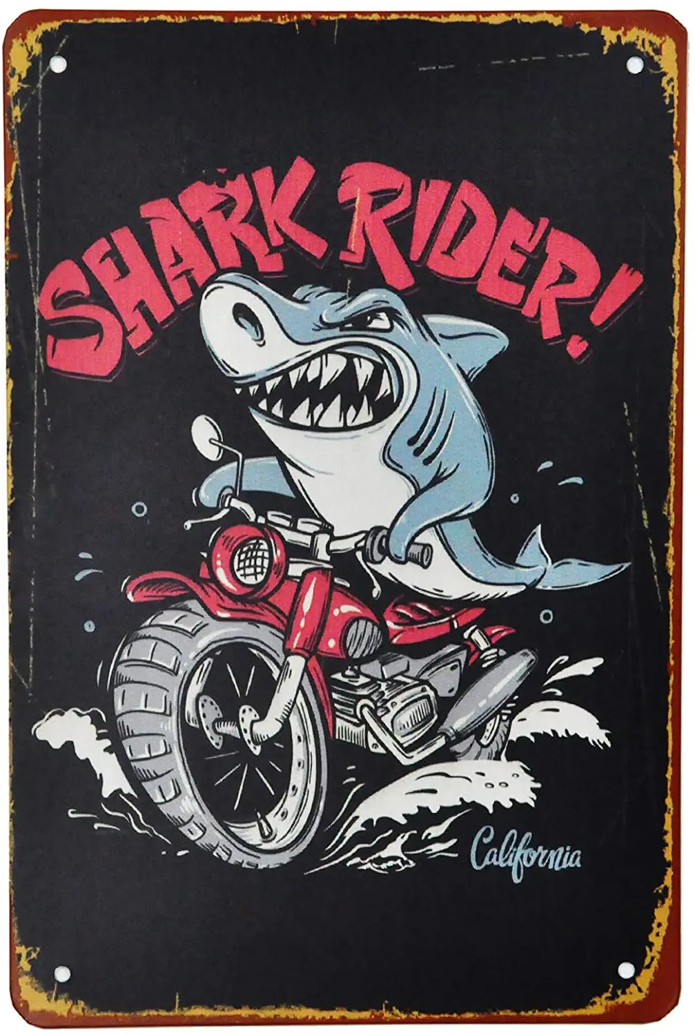 Акула Райдер металлический жестяной знак мотор роспись серфинга пляж ресторан для мужчин пещера настенный Декор Ретро украшение
Акула Райдер металлический жестяной знак мотор роспись серфинга пляж ресторан для мужчин пещера настенный Декор Ретро украшение