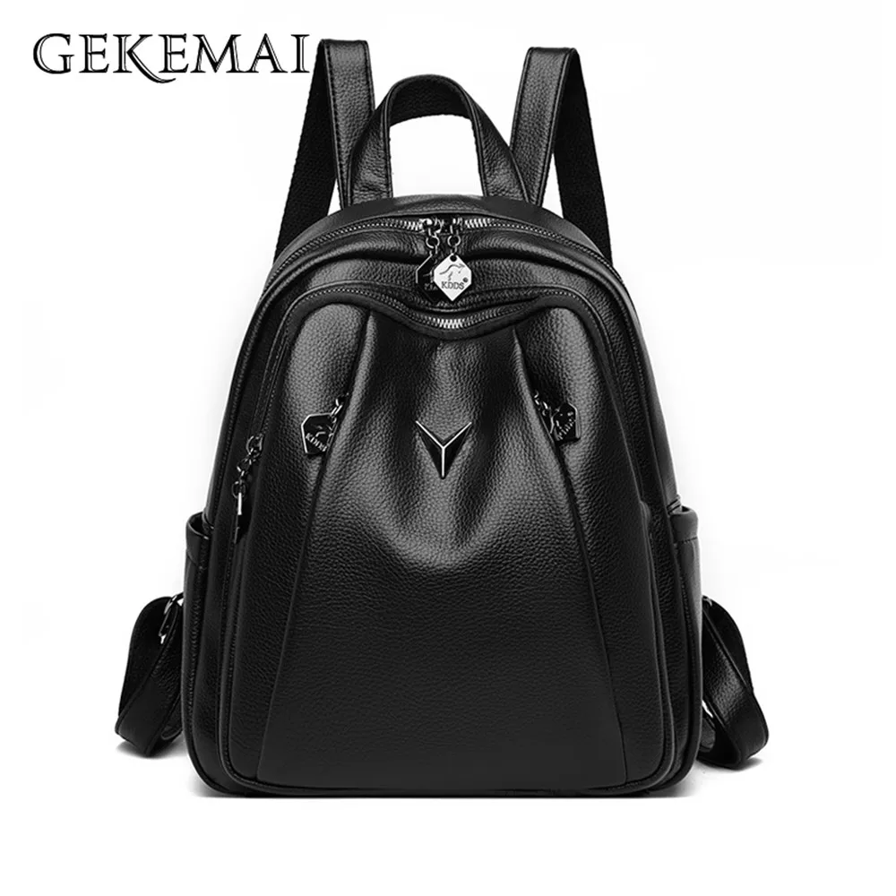 Fashion Multi-pocket Design Women's Backpack Luxury Designer High Quality PU Leather Ladies Anti-theft Backpack Bolsos De Mujer
Fashion Multi-pocket Design Women's Backpack Luxury Designer High Quality PU Leather Ladies Anti-theft Backpack Bolsos De Mujer