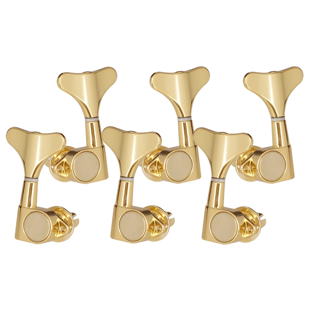 Pack of 6 3L3R Alloy Electric Bass Machine Heads Tuners Replacement Tuning Pegs Closed Tuning Keys 2.2 x 1.09inch
Pack of 6 3L3R Alloy Electric Bass Machine Heads Tuners Replacement Tuning Pegs Closed Tuning Keys 2.2 x 1.09inch