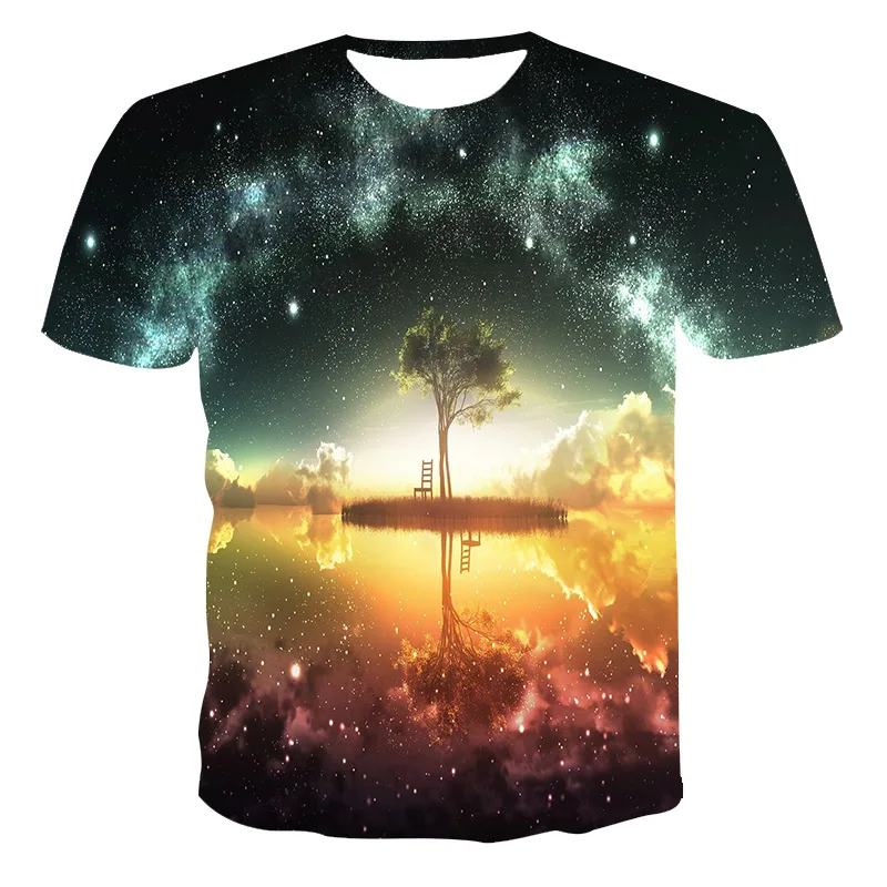 Men's short-sleeved loose T-shirt sunset scenery 3D printing round neck pullover and men's casual streetwear fashion T-shirt XXS
Men's short-sleeved loose T-shirt sunset scenery 3D printing round neck pullover and men's casual streetwear fashion T-shirt XXS