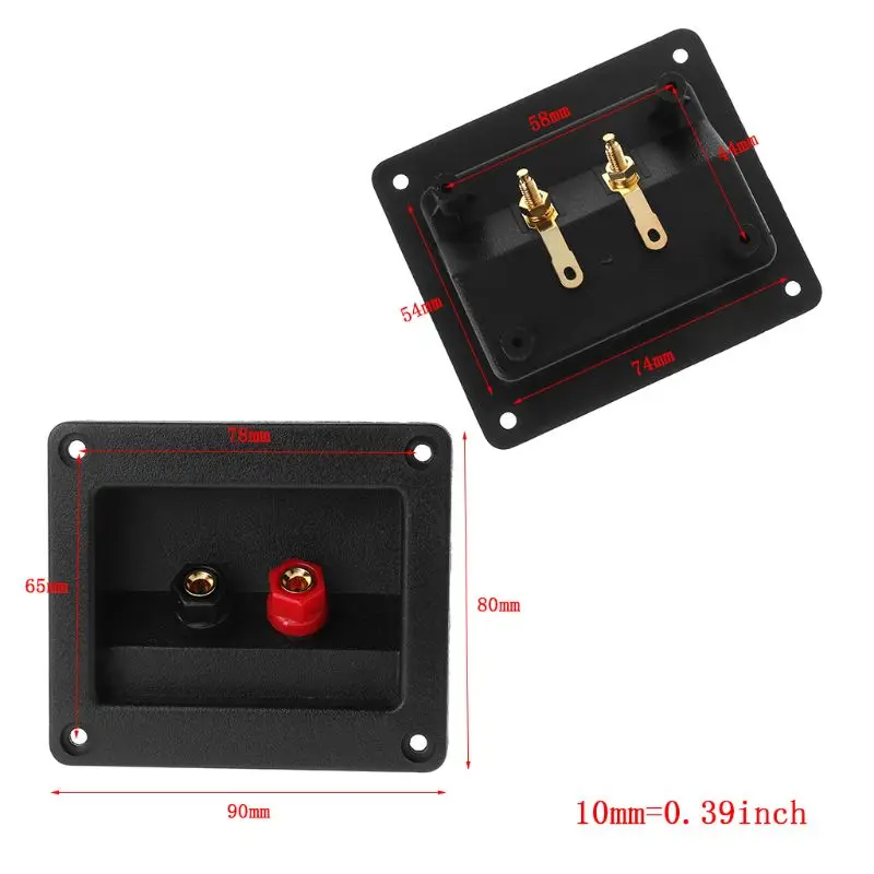 2021 New Terminal Cup Connector Parts Express Spring Double Binding Posts Gold Twist Banana Jacks Recessed Speaker Box Black
2021 New Terminal Cup Connector Parts Express Spring Double Binding Posts Gold Twist Banana Jacks Recessed Speaker Box Black