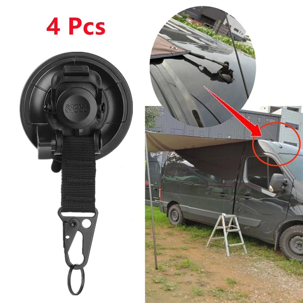 4Pcs Tent Suction Cup Tie Downs Hook For Car Side Awning Camping Tarp Boat Powerful Cup Heavy-duty Securing Hook Accessories
4Pcs Tent Suction Cup Tie Downs Hook For Car Side Awning Camping Tarp Boat Powerful Cup Heavy-duty Securing Hook Accessories