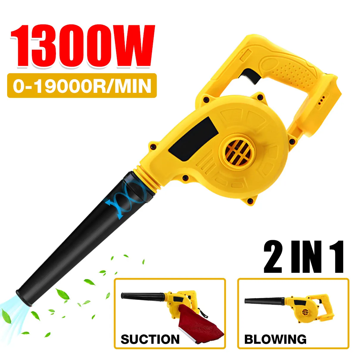 Cordless Electric Air Blower & Suction Portable Handheld Leaf Computer Dust Collector Cleaner Power Tool For Makita 18V Battery
Cordless Electric Air Blower & Suction Portable Handheld Leaf Computer Dust Collector Cleaner Power Tool For Makita 18V Battery