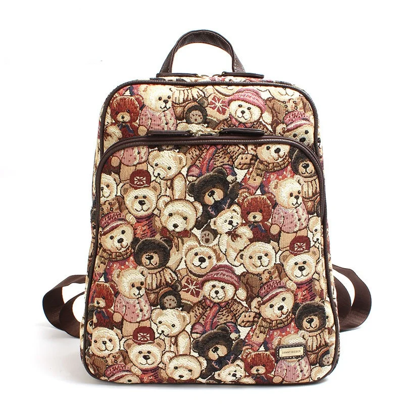 2021 New Disney Woman Fashion Backpack Pooh Bear Print Backpack Large Capacity Travel Bag High Quality Student School Bag 
2021 New Disney Woman Fashion Backpack Pooh Bear Print Backpack Large Capacity Travel Bag High Quality Student School Bag