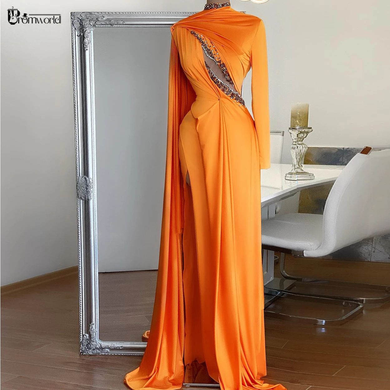 Abendkleider 2022 Orange Moroccan Kaftan Muslim Evening Gown Beaded Arabic Dubai Formal Dress Mermaid Long Sleeve Vestidos
Abendkleider 2022 Orange Moroccan Kaftan Muslim Evening Gown Beaded Arabic Dubai Formal Dress Mermaid Long Sleeve Vestidos