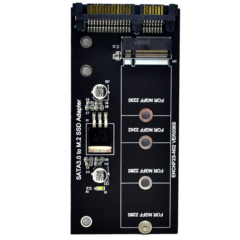 NGFF M.2 Adapter M2 SATA3 Raiser M.2 to SATA Adapter SSD M2 to SATA Expansion Card B Key Suppor 30/42/60/80mm
NGFF M.2 Adapter M2 SATA3 Raiser M.2 to SATA Adapter SSD M2 to SATA Expansion Card B Key Suppor 30/42/60/80mm