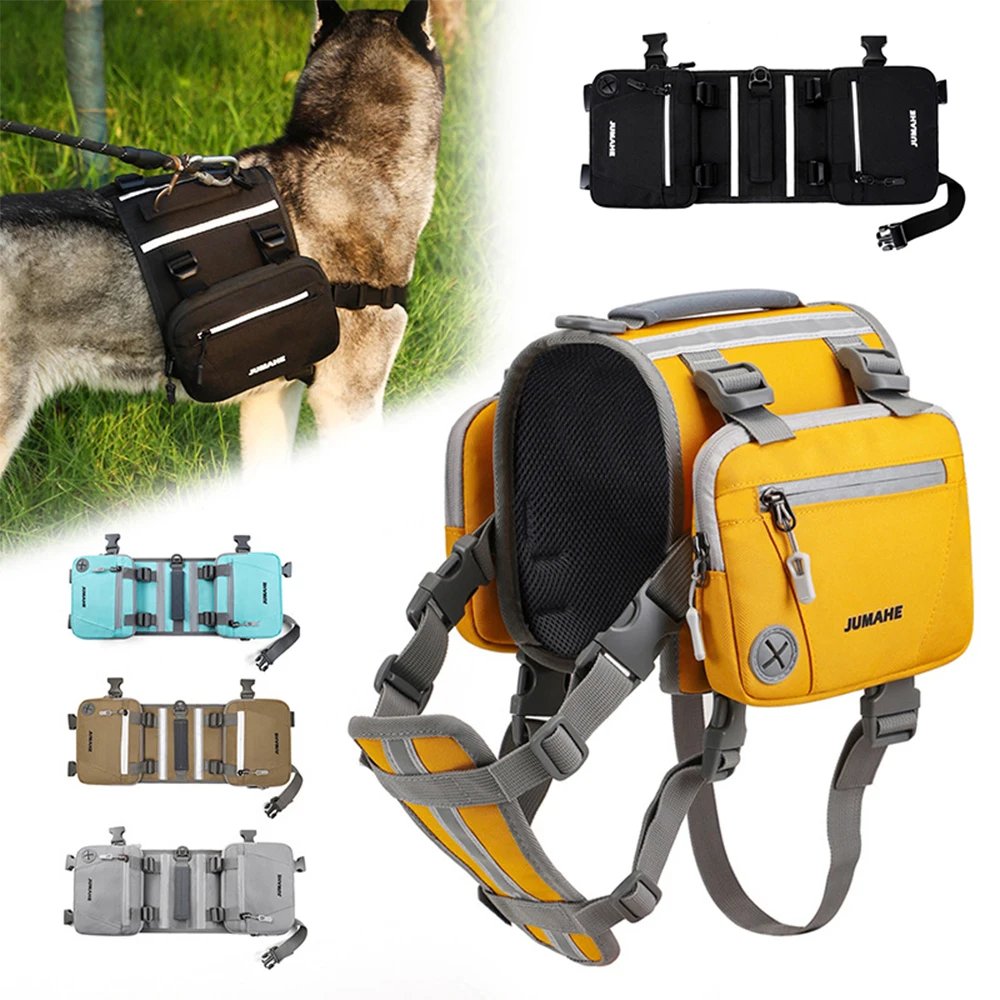 Pet Outdoor Backpack Adjustable Reflective Tactical Dog Harness Pet Dog Saddle bags For Medium Large Dogs Dogs Pet Supplies
Pet Outdoor Backpack Adjustable Reflective Tactical Dog Harness Pet Dog Saddle bags For Medium Large Dogs Dogs Pet Supplies