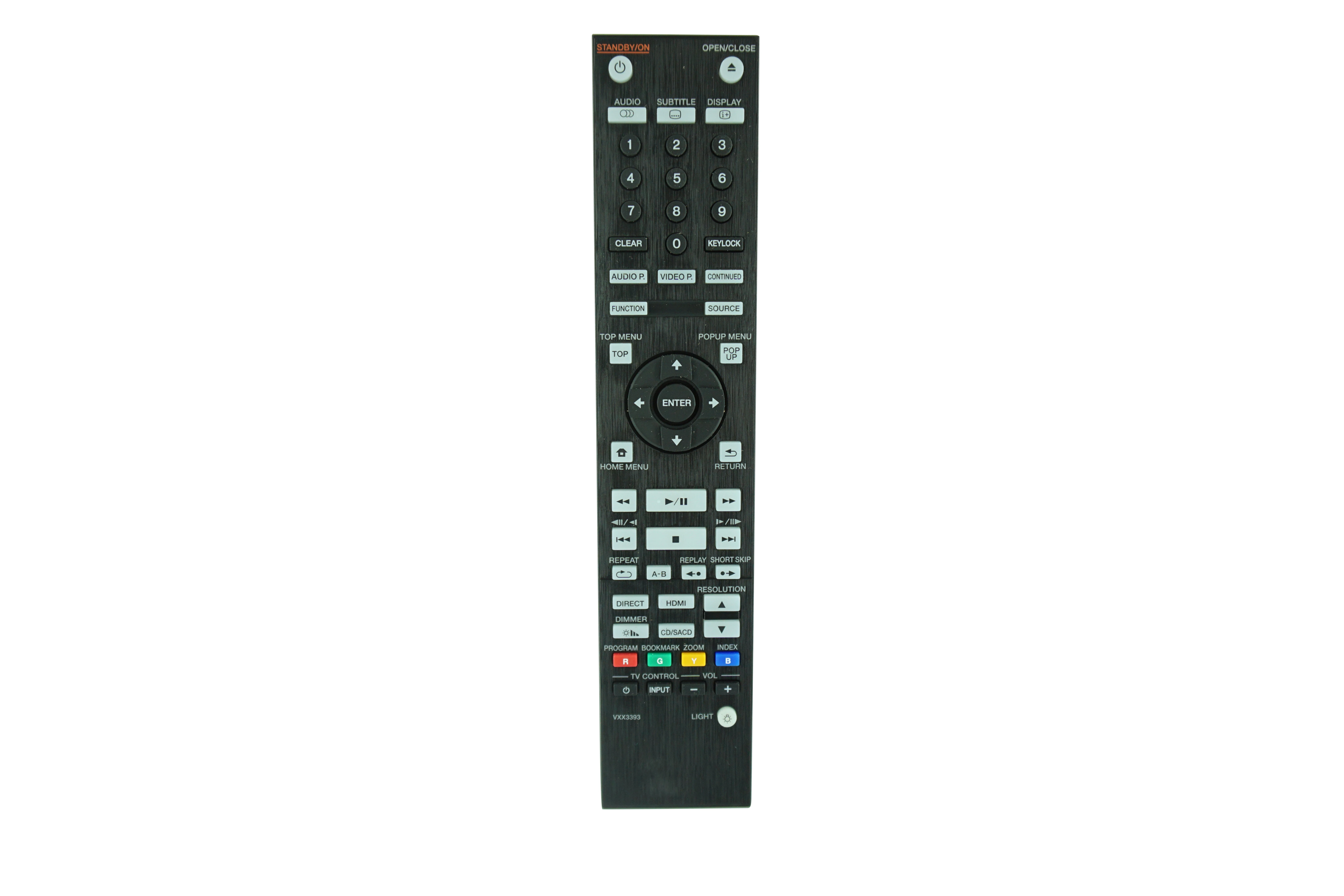 

Replacement Remote Control For Pioneer VXX3393 BDP-LX58 BDP-LX88 Blu-ray 3D Disc DVD Player