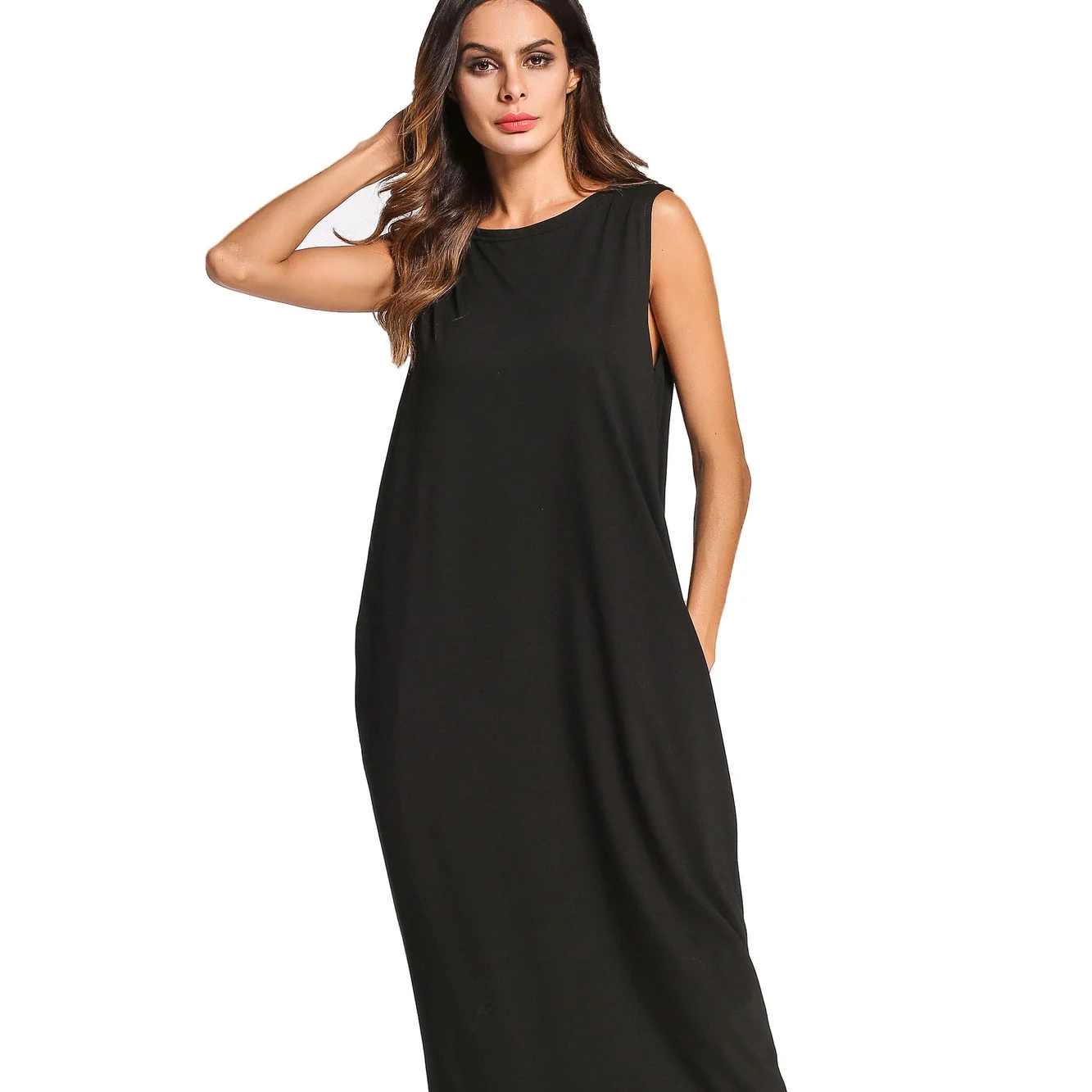 2021 Muslim European and American Color Splicing Backless Dress Middle East Long Skirt Arab Robes Large Size Women's Wear
2021 Muslim European and American Color Splicing Backless Dress Middle East Long Skirt Arab Robes Large Size Women's Wear