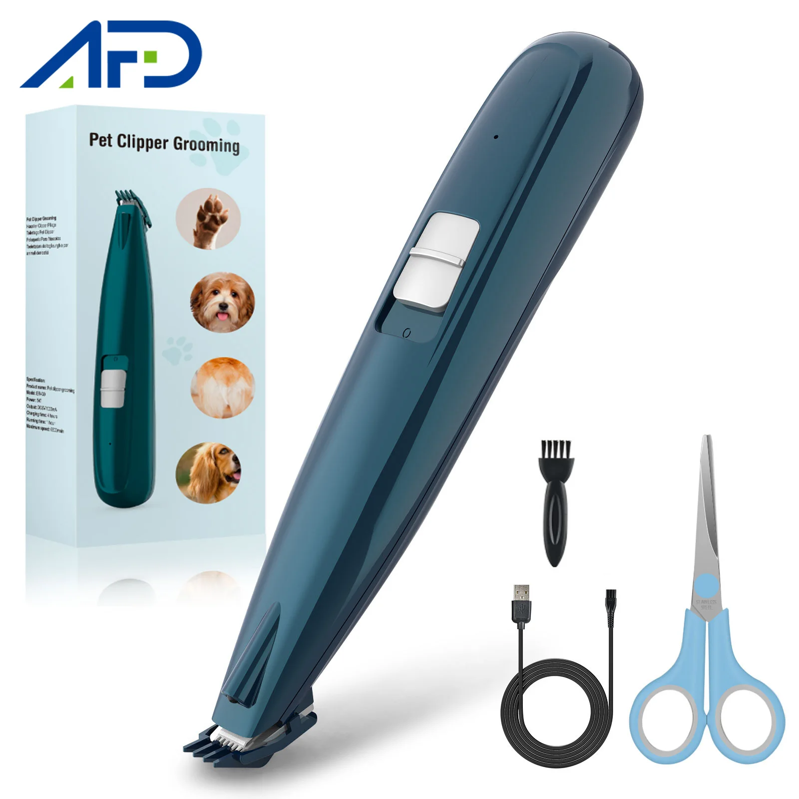 Dog Cat Hair Trimmer Pet Grooming Kit USB Rechargeable Pets Clippers Machine Scissor Nail Grinding Hair Trimmer Foot Hair Paws
Dog Cat Hair Trimmer Pet Grooming Kit USB Rechargeable Pets Clippers Machine Scissor Nail Grinding Hair Trimmer Foot Hair Paws