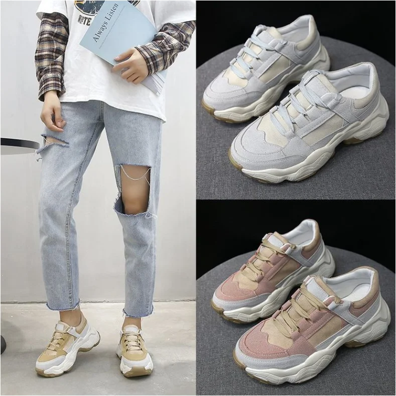 Women Sneakers Breathable Shoes 2019 spring new Flat Platform shoes girl Thick bottom Outdoor Ladies shoes
Women Sneakers Breathable Shoes 2019 spring new Flat Platform shoes girl Thick bottom Outdoor Ladies shoes