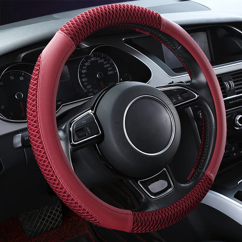 Чехол для руля из ледяного шелка, Солнцезащитный Противоскользящий чехол для руля, высококачественный чехол для руля 38 см
Чехол для руля из ледяного шелка, Солнцезащитный Противоскользящий чехол для руля, высококачественный чехол для руля 38 см