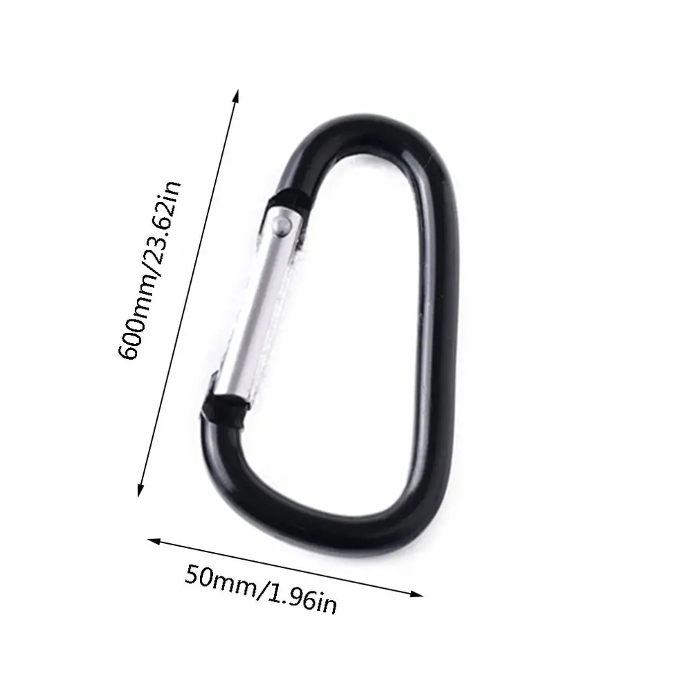 Outdoor Carabiner D-shaped Bold Metal Travel Kit Camping Aluminum Survival Gear Mountaineering Hooks 
Outdoor Carabiner D-shaped Bold Metal Travel Kit Camping Aluminum Survival Gear Mountaineering Hooks