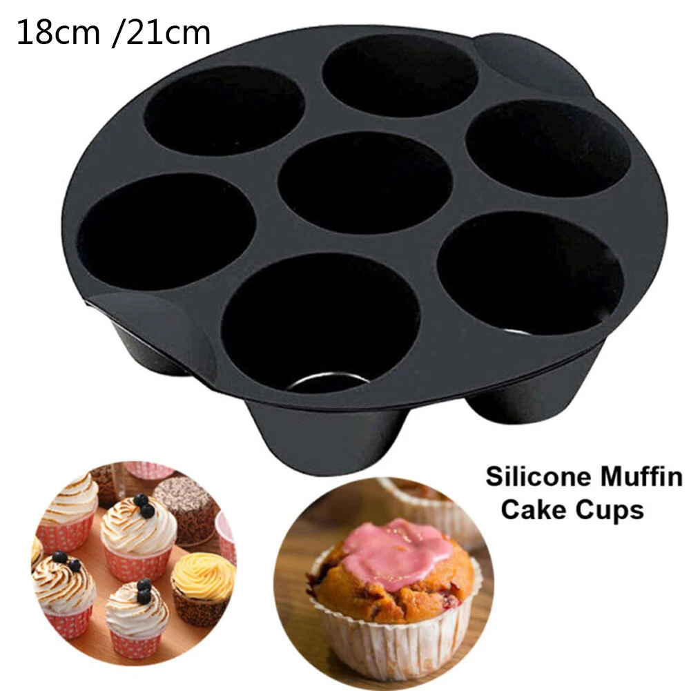 7Holes Silicone Air Fryer Molds Cupcake Cake Muffin DIY Baking Cups Cake Pans Fondant Kitchen Baking Tool Cake Mold Accessories
7Holes Silicone Air Fryer Molds Cupcake Cake Muffin DIY Baking Cups Cake Pans Fondant Kitchen Baking Tool Cake Mold Accessories