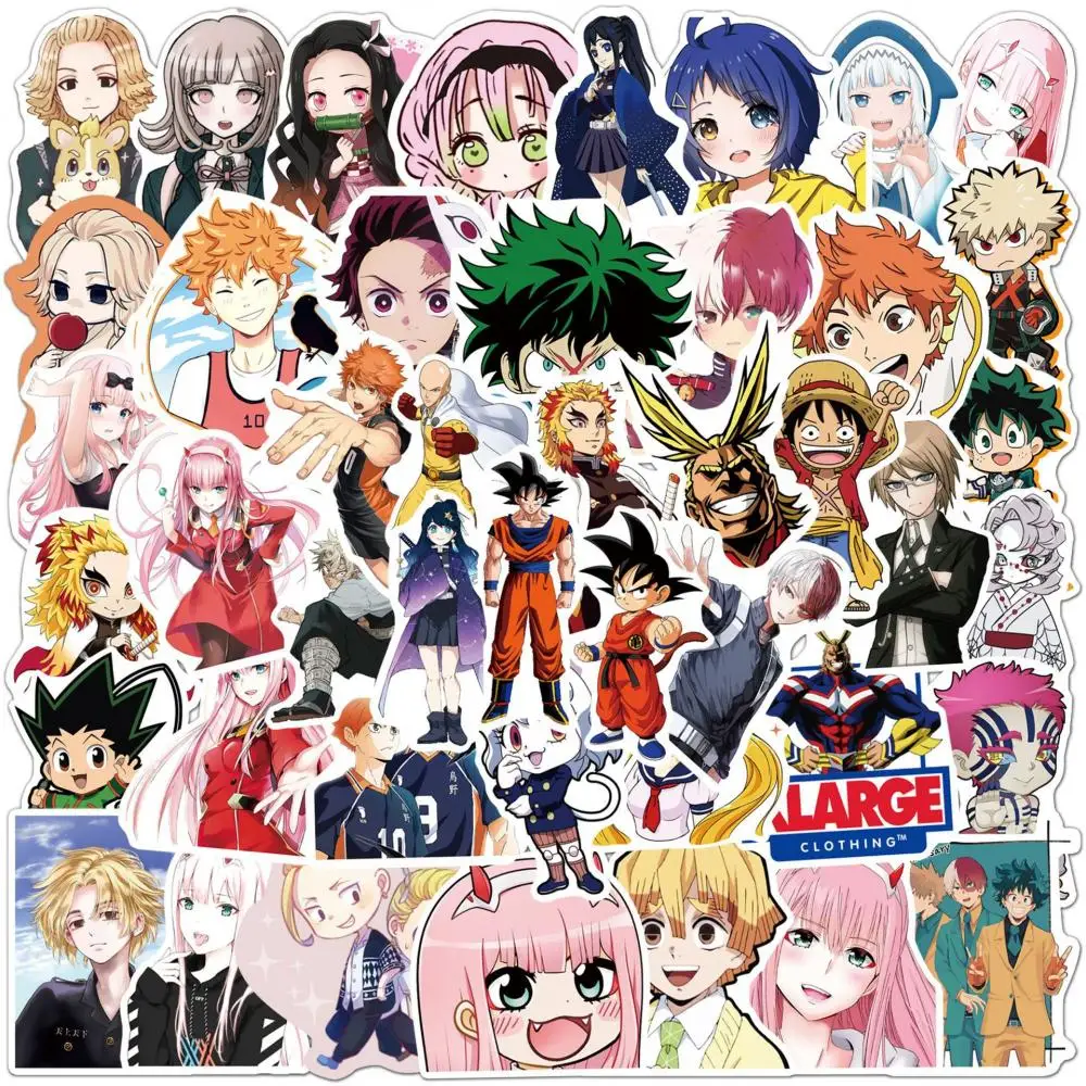50Pcs Mixed Japanese Anime Stickers Multiple Popular Anime Ip Skateboard Motorcycle Guitar Stationery Book Hot Wholesale Sticker
50Pcs Mixed Japanese Anime Stickers Multiple Popular Anime Ip Skateboard Motorcycle Guitar Stationery Book Hot Wholesale Sticker