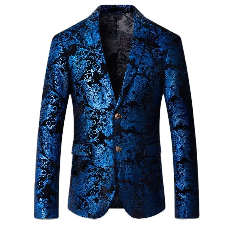 Men Long Sleeved Suits Jackets Largest Size S 5XL High Quality Blazer Mens Noble and Elegant Male Coats Gold Man Tops
Men Long Sleeved Suits Jackets Largest Size S 5XL High Quality Blazer Mens Noble and Elegant Male Coats Gold Man Tops