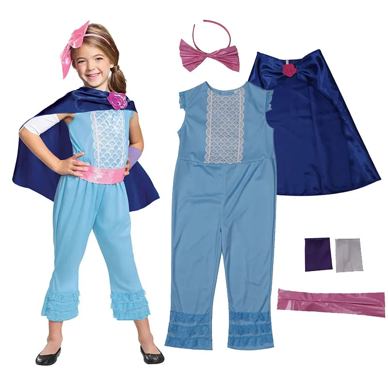 Halloween Bo Peep Costume For Teen Girl Jumpsuit Set Christmas Child Headband+Cloak+Romper+Belt+Arm Sleeve 5PC Outfi Kid Kit 10T
Halloween Bo Peep Costume For Teen Girl Jumpsuit Set Christmas Child Headband+Cloak+Romper+Belt+Arm Sleeve 5PC Outfi Kid Kit 10T