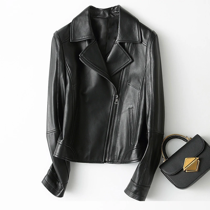 Streetwear Brands Real Leather Female Jacket 2020 Fashion Elegant Casual Slim Short Motorcycle Sheepskin Coat 22295LW371
Streetwear Brands Real Leather Female Jacket 2020 Fashion Elegant Casual Slim Short Motorcycle Sheepskin Coat 22295LW371