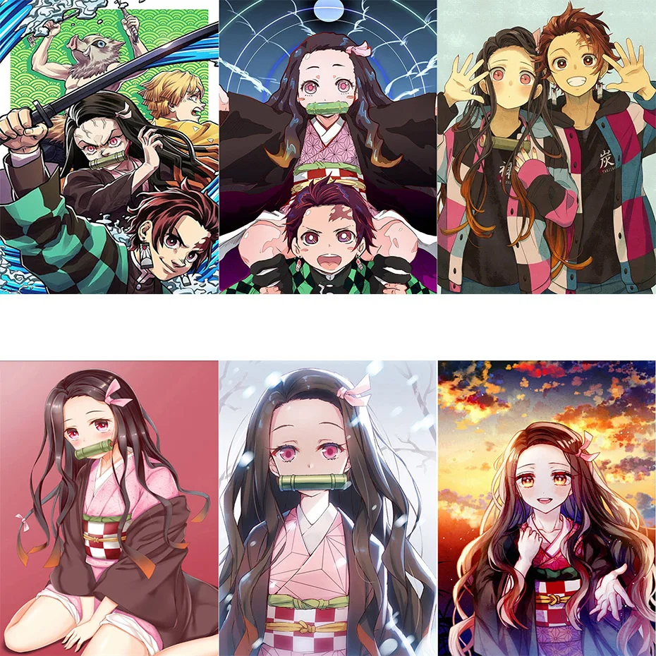 FSBCGT аниме Kimetsu без Yaiba камадо демон убийца Наборы Акриловая картина маслом по