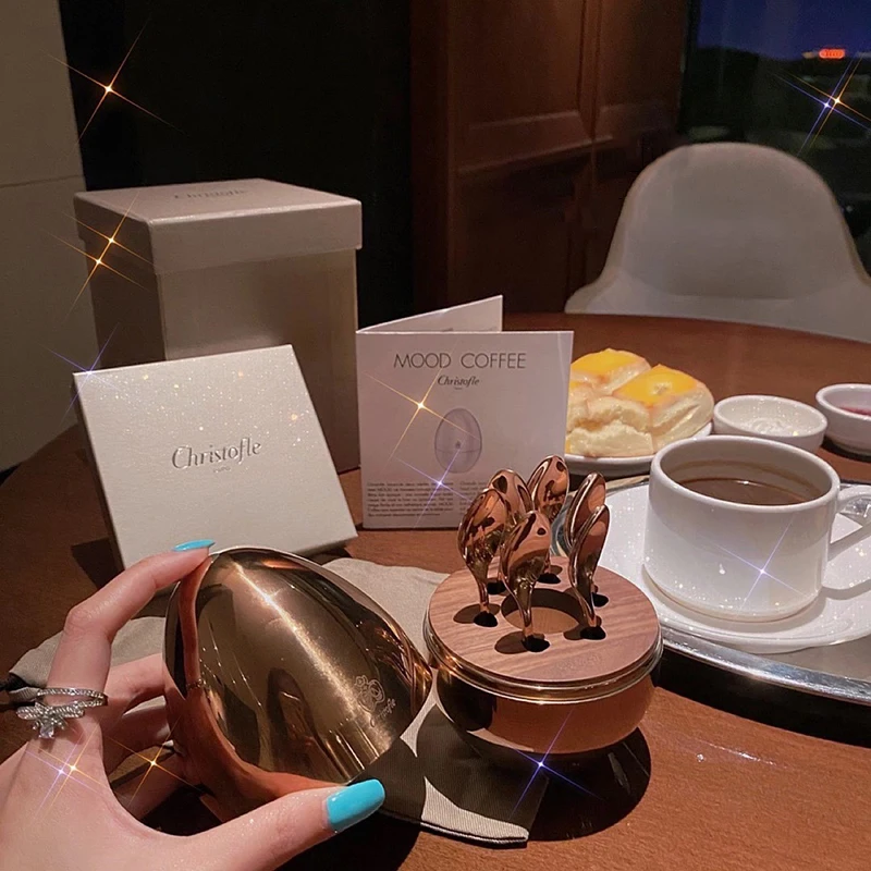 Ins Mood Coffee Silver Coffee Dessert Spoon Fork Gift Box Egg Tableware Tableware For Kitchen Family Hotel Restaurant 2021
Ins Mood Coffee Silver Coffee Dessert Spoon Fork Gift Box Egg Tableware Tableware For Kitchen Family Hotel Restaurant 2021