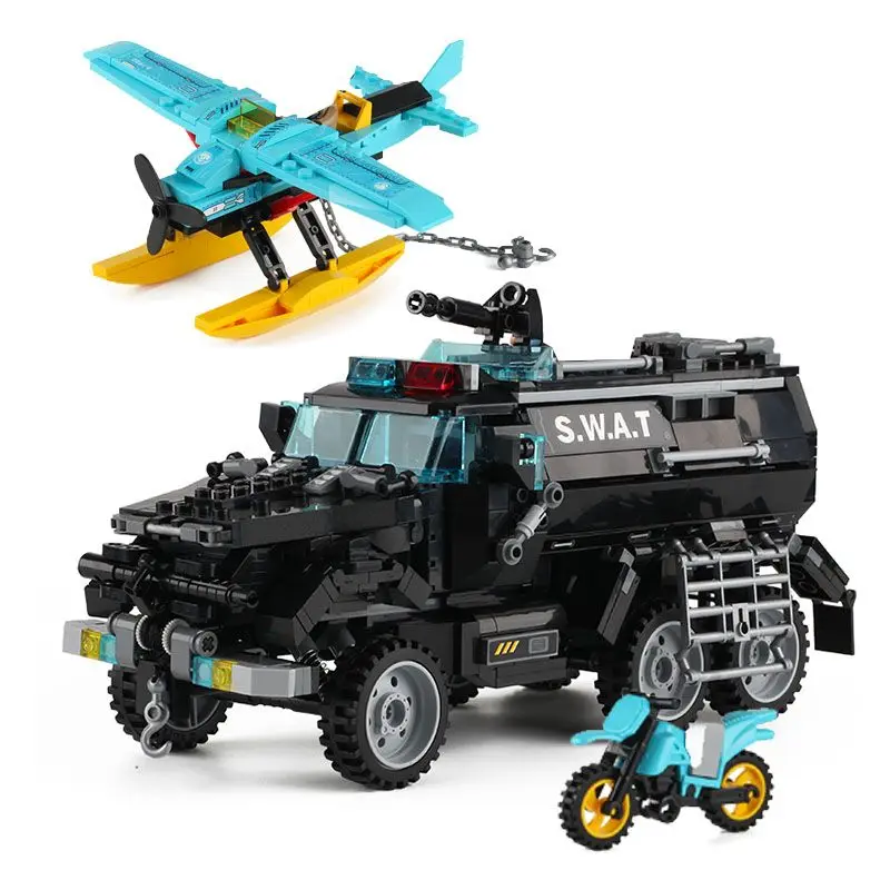 Enlighten Building Block City Police Antiriot Armored Car 7 Figures 970pcs MOC Educational Brick Toy Boy Gift-No Box
Enlighten Building Block City Police Antiriot Armored Car 7 Figures 970pcs MOC Educational Brick Toy Boy Gift-No Box