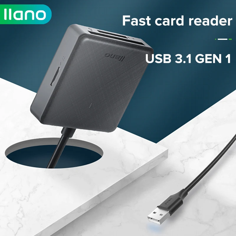 

LLANO 4 in1 USB 3.1 for SD CF MS CF Card Compact Flash Micro Card Reader U Flash Disk Drive Mouse OTG for Macbook Laptop