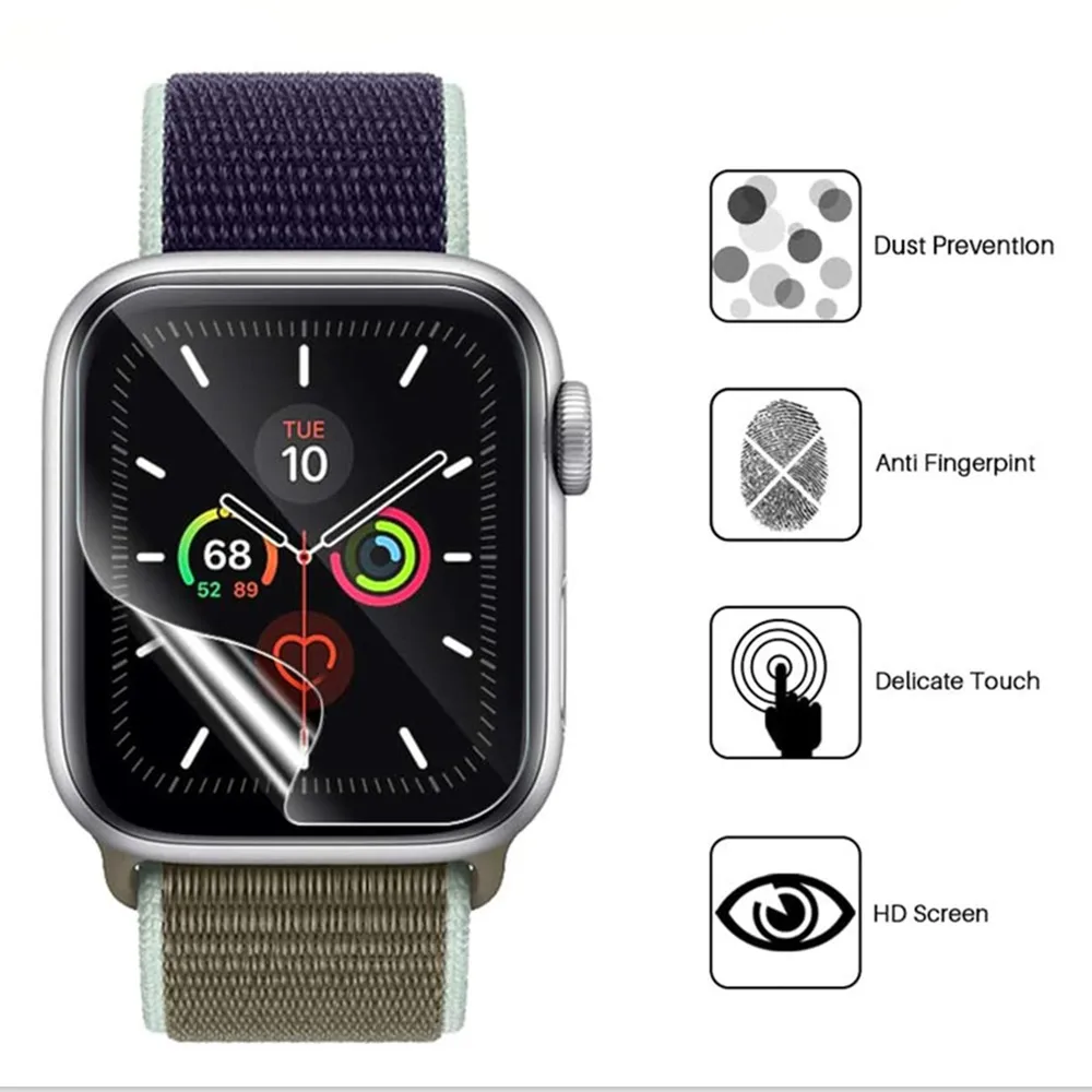 Soft Screen Protector For apple watch 6 se 5 4 3 44mm 40mm for Iwatch 42mm/38mm Soft cover 9D Protective Full Coverage
Soft Screen Protector For apple watch 6 se 5 4 3 44mm 40mm for Iwatch 42mm/38mm Soft cover 9D Protective Full Coverage