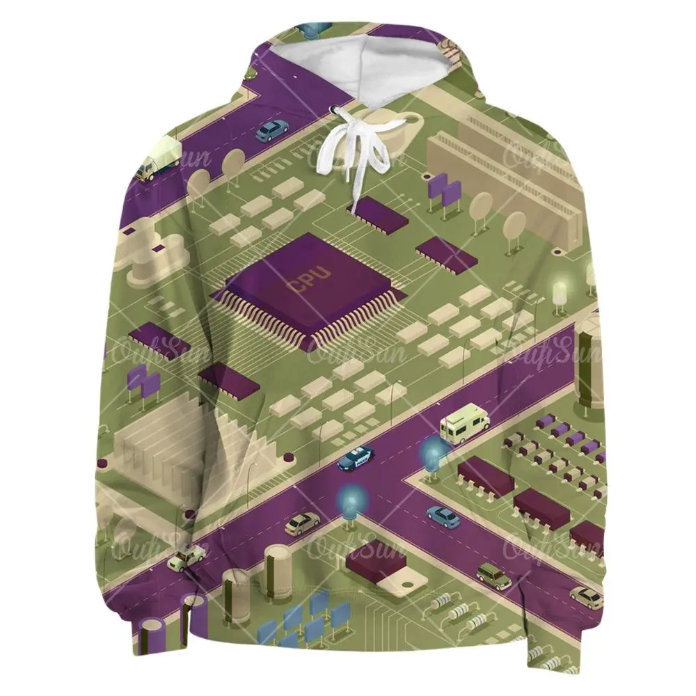 Electronic Chip Light Effect 3d Printing Men's Hoodie Sweatshirt Casual Spring And Autumn Street Men's Hooded Top Plus Size
Electronic Chip Light Effect 3d Printing Men's Hoodie Sweatshirt Casual Spring And Autumn Street Men's Hooded Top Plus Size