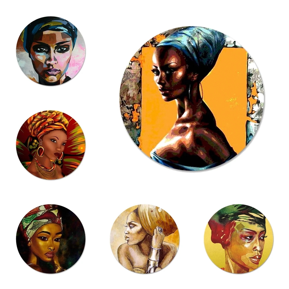 58mm African Woman Portrait painting Kitchen Home Decor Refrigerator Magnetic Stickers Opener Beer Coke
58mm African Woman Portrait painting Kitchen Home Decor Refrigerator Magnetic Stickers Opener Beer Coke