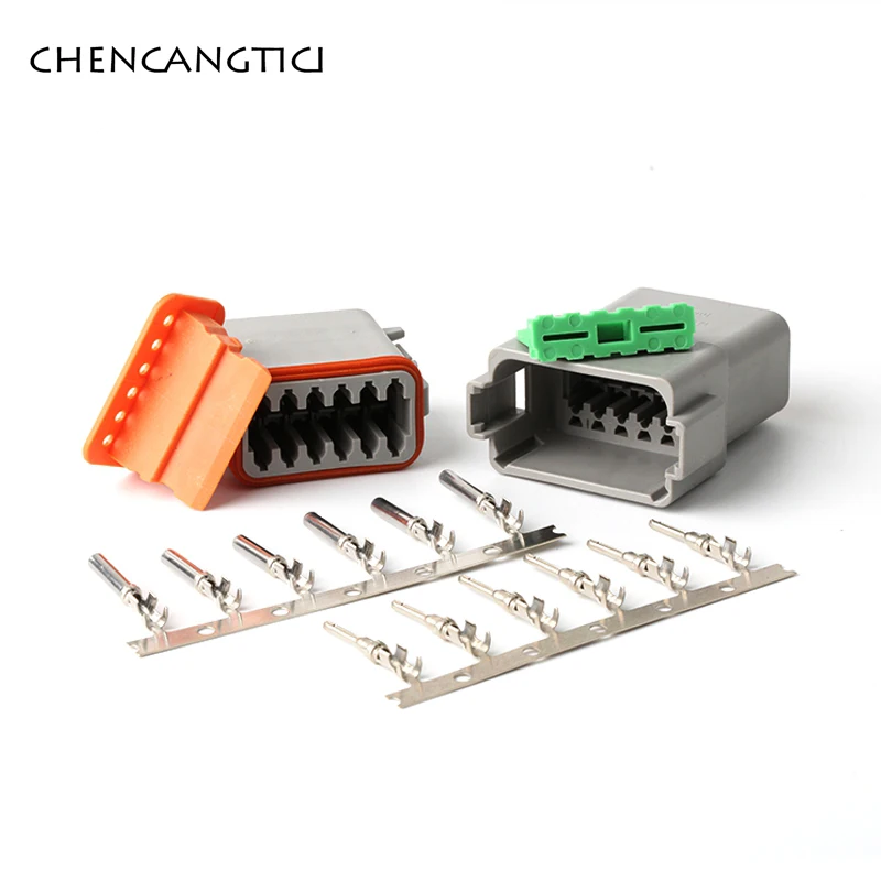 1 Set 12 Pin Deutsch DT Connector Automobile Waterproof Electrical Wire Male Female Socket Plug 22-16AWG DT04-12P DT06-12S 
1 Set 12 Pin Deutsch DT Connector Automobile Waterproof Electrical Wire Male Female Socket Plug 22-16AWG DT04-12P DT06-12S