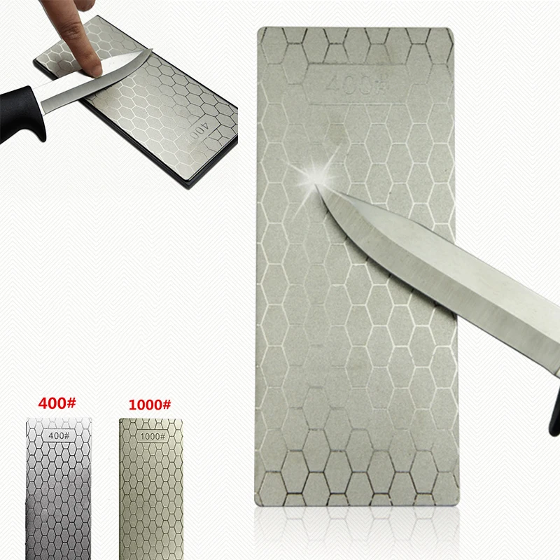 1pc 400/1000 Diamond Sharpening Plate Single Side Diamond Sharpening Stone Polished Whetstone Sharpener Tool Grinder
1pc 400/1000 Diamond Sharpening Plate Single Side Diamond Sharpening Stone Polished Whetstone Sharpener Tool Grinder