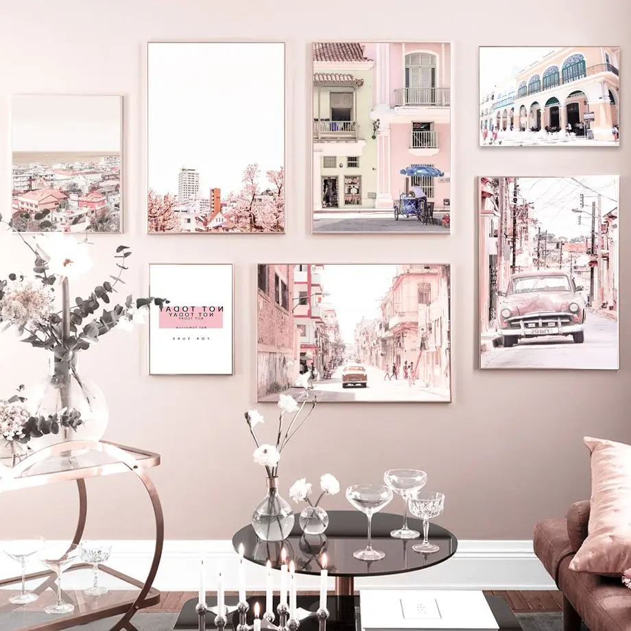 Pink Town Street Building Car Flower Wall Art Canvas Painting Nordic Posters And Prints Wall Pictures For Living Room Home Decor
Pink Town Street Building Car Flower Wall Art Canvas Painting Nordic Posters And Prints Wall Pictures For Living Room Home Decor