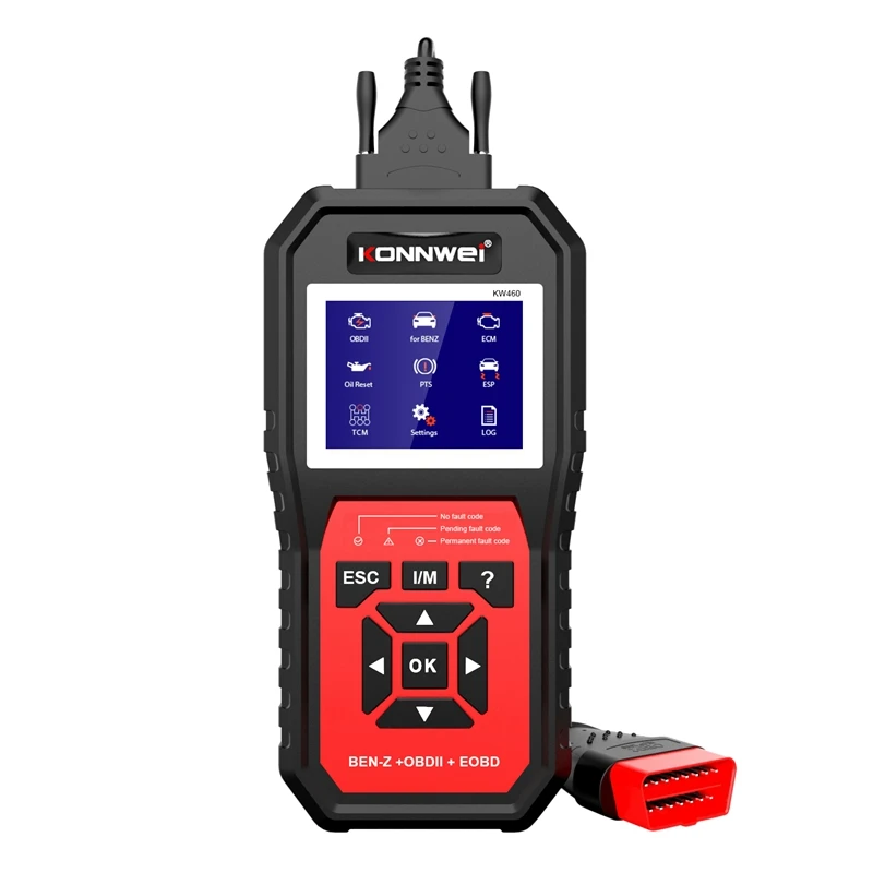Автомобильный сканер KONNWEI KW460, автомобильный тестер для Benz OBD II + EOBD-сканер, диагностический инструмент, диагностика, диагностика ELM327
Автомобильный сканер KONNWEI KW460, автомобильный тестер для Benz OBD II + EOBD-сканер, диагностический инструмент, диагностика, диагностика ELM327