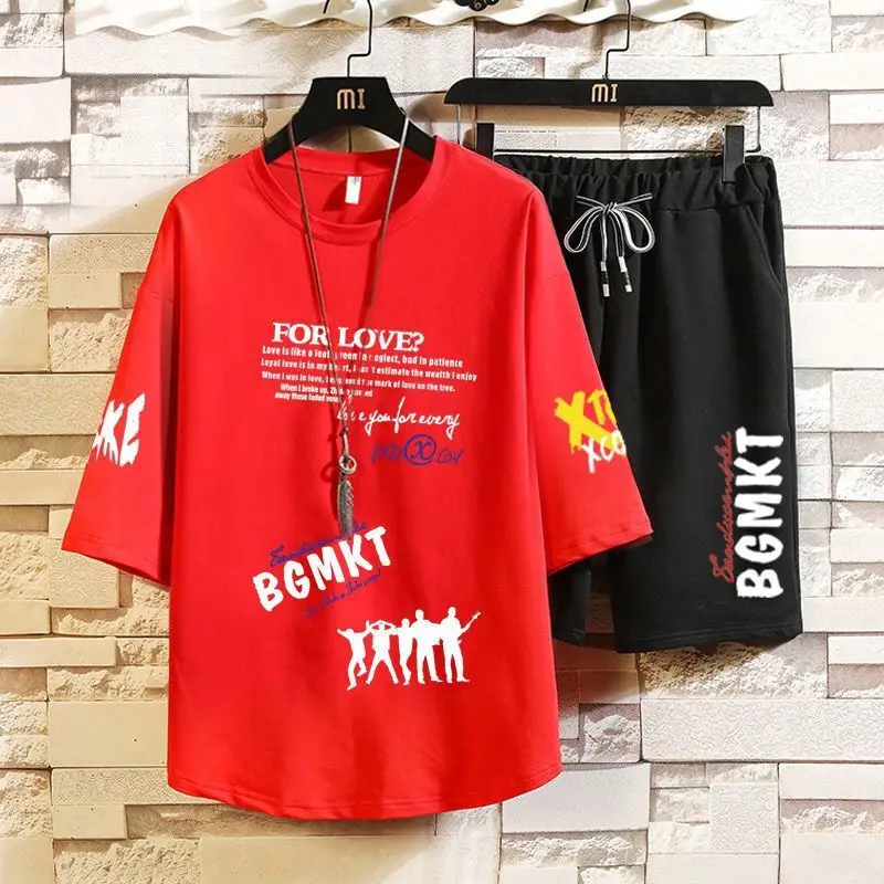 Men Casual Set 2021 Fashion 2 PCS Sweat Suit Striped Short Sleeve T-shirt Shorts Sets Male Sportswear Tracksuit Summer Sportsuit
Men Casual Set 2021 Fashion 2 PCS Sweat Suit Striped Short Sleeve T-shirt Shorts Sets Male Sportswear Tracksuit Summer Sportsuit