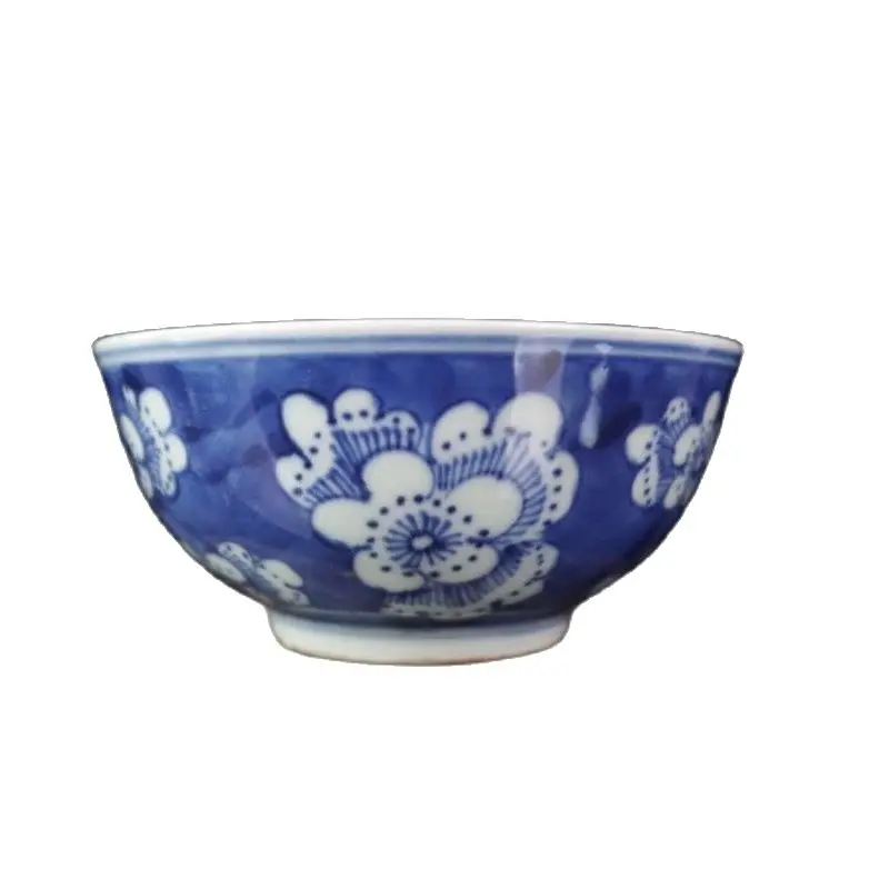 

Early collection of antique blue and white ice plum design small bowl home decoration ornaments
