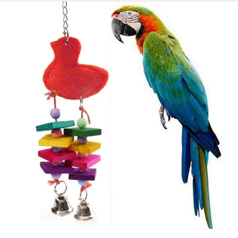 

Colorful Pet Bites Bird Chewing Toys Gifts Cage Swing Parrot Biting Toy Suitable For Parakeet Cockatiel Budgie for Tease Animal