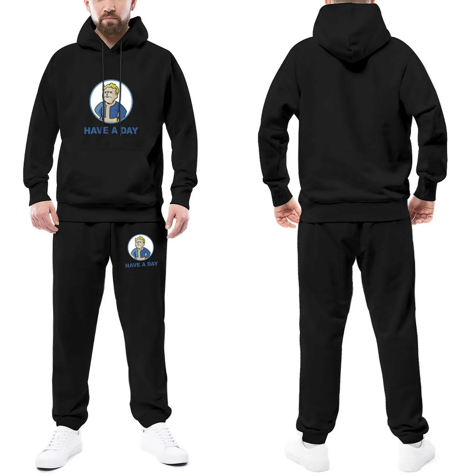 Fallout Tracksuit Set Have A Day Style Sweatsuits Man Sweatpants and Hoodie Set Gym
Fallout Tracksuit Set Have A Day Style Sweatsuits Man Sweatpants and Hoodie Set Gym