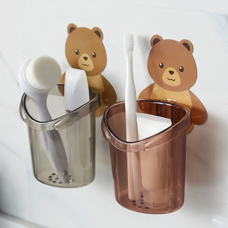 Thours Cute Bear Toothbrush Holder Wall Holder Toothpaste Shaver Storage Rack Bathroom Accessories Bathroom Organizer Home Decor
Thours Cute Bear Toothbrush Holder Wall Holder Toothpaste Shaver Storage Rack Bathroom Accessories Bathroom Organizer Home Decor